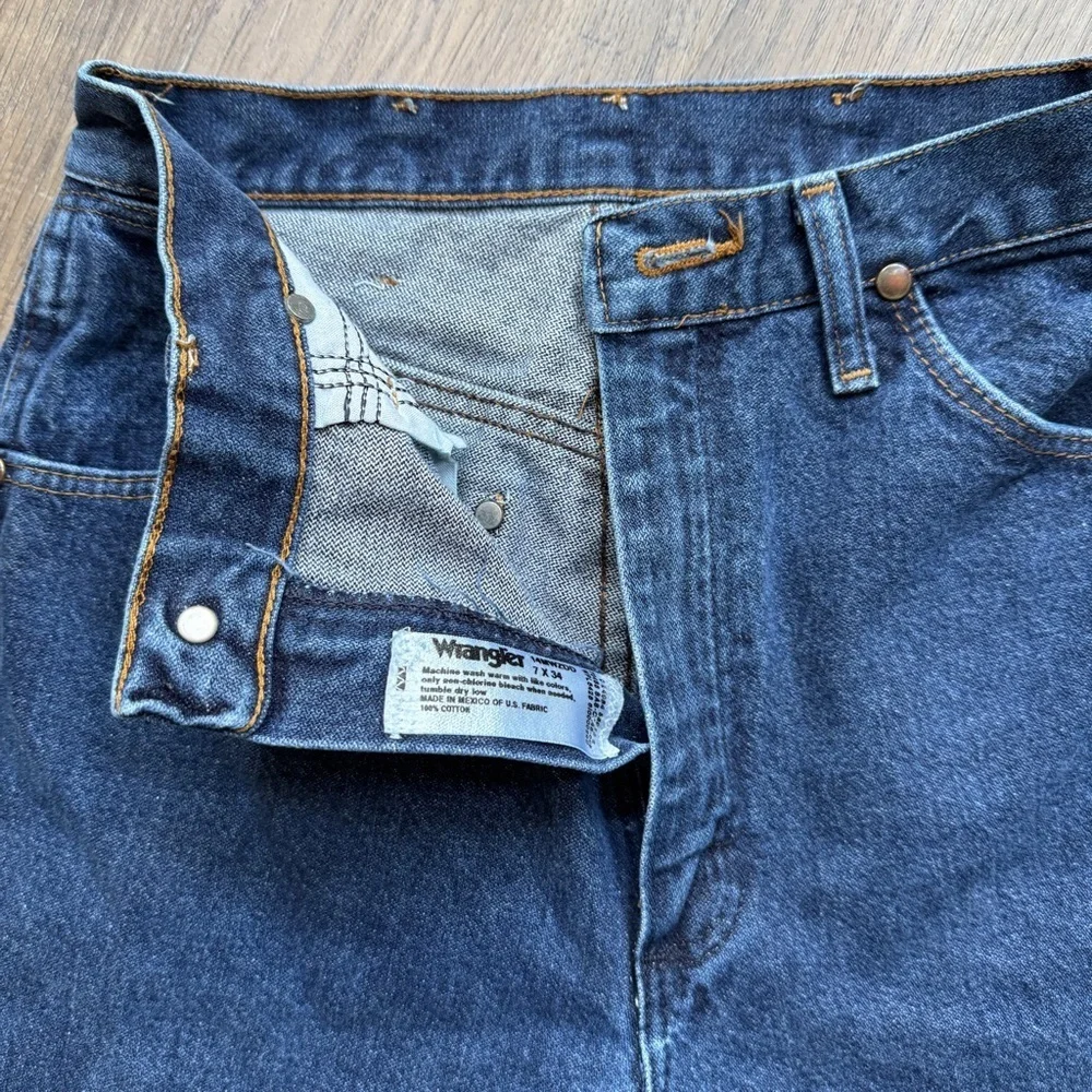 Vintage Women's High-Rise Denim Jeans - Size 7 x 34 Style 14MWZDD - Picture 10 of 15